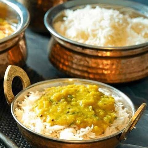 Frothy Toor Dal Rice Mash